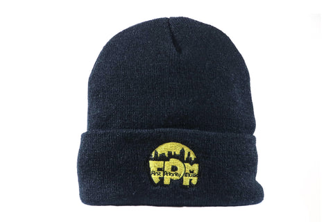 First Priority Music-Beanie Hat Black with FPM Logo Embroidery - firstprioritymusic