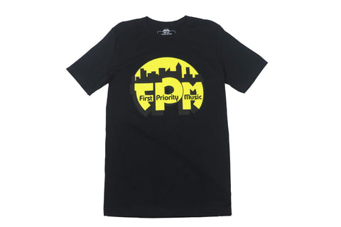 First Priority Music- Authentic Logo Tee Short Sleeve Black - firstprioritymusic
